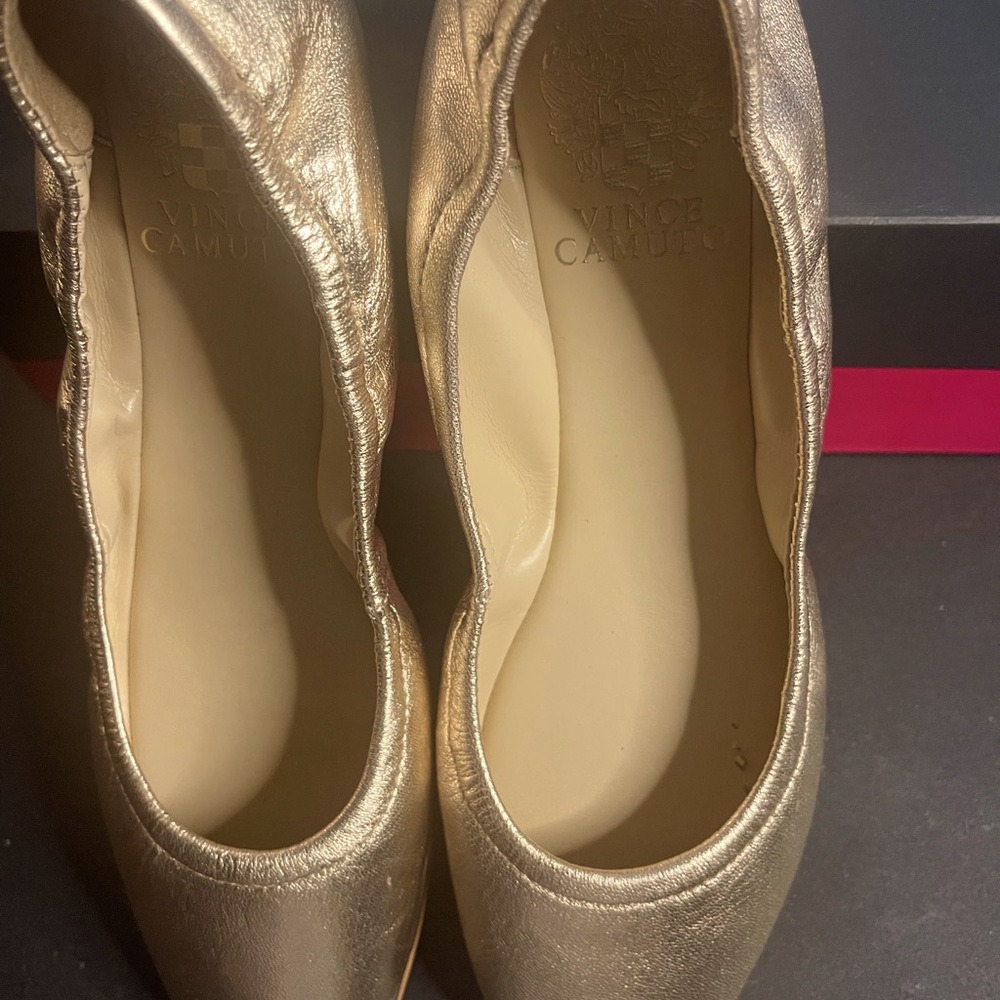 VC-Brindin Egyptian Gold Metallic ECO Sheep Flats